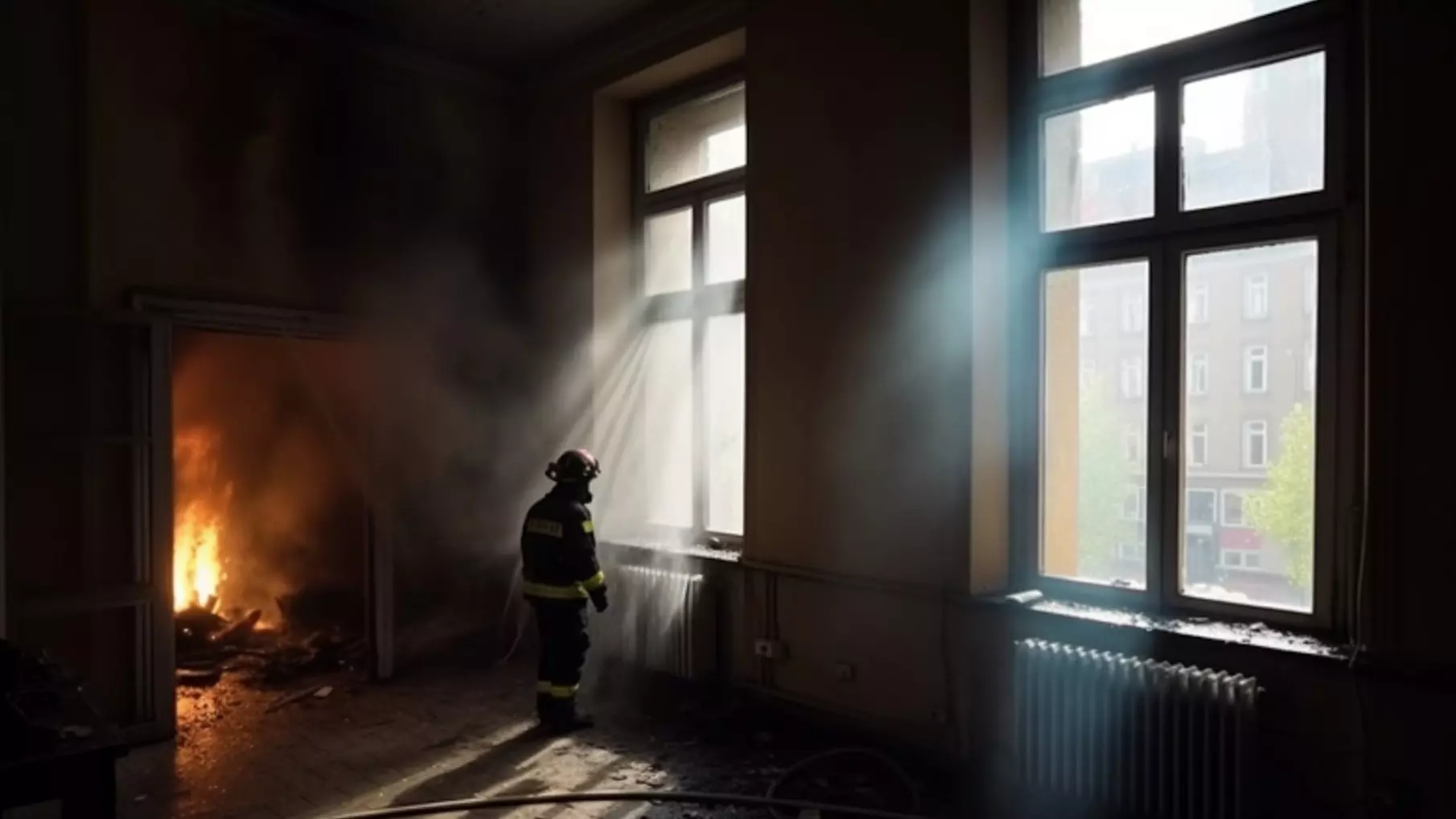 В Приморье едва не сгорел двухквартирный жилой дом